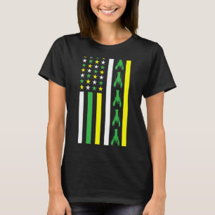 American US Flag Crawfish Funny Mardi Gras Carniva T-Shirt