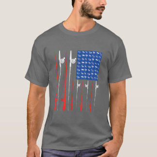 American US Flag Fishing Is My Passion 4th of July T-Shirt