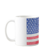 American USA Flag Ceramic Coffee Tea Mug