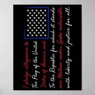 American Usa Flag Lover Memorial Day Veteran Graph Poster