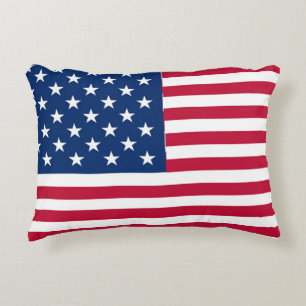 American USA Flag Pride Design-76353 Accent Pillow
