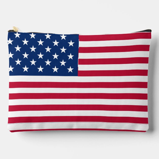 American USA Flag Pride Design-76353 Accessory Pouch (Front)