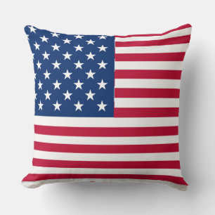 American USA Flag Pride Design-76353 Throw Pillow