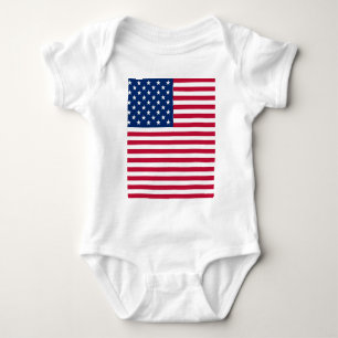 American USA Flag Pride Design Baby Bodysuit