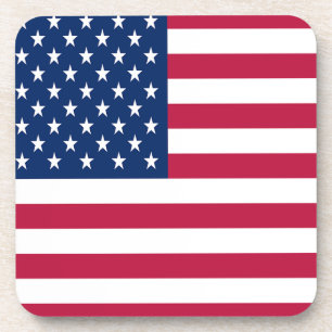 American USA Flag Pride Design Coaster