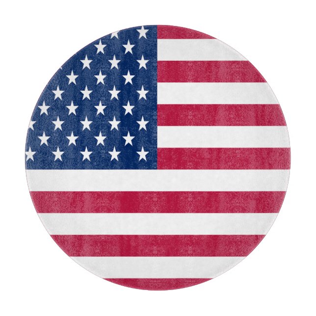 American USA Flag Pride Design Cutting Board (Front)