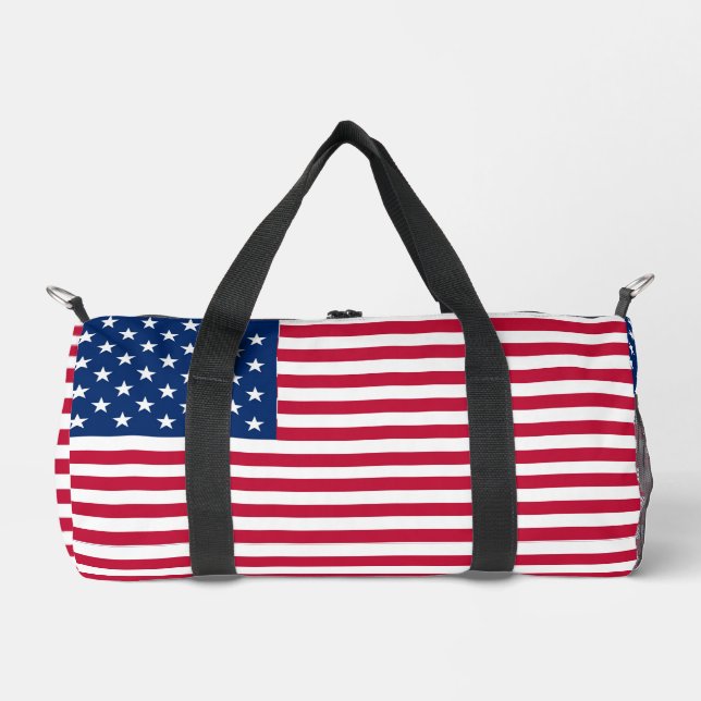 American USA Flag Pride Design Duffle Bag (Front)