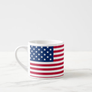 American USA Flag Pride Design Espresso Cup
