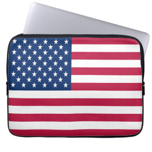American USA Flag Pride Design Laptop Sleeve