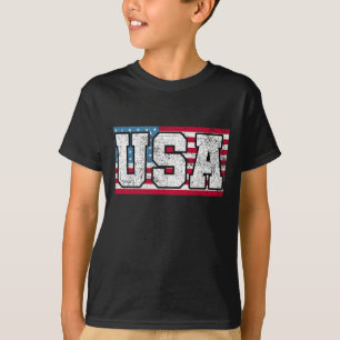 American Usa Us Flag 4th Of July T-Shirt