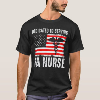 American VA Nurse Hard Work Feel Proud Loves Ameri T-Shirt
