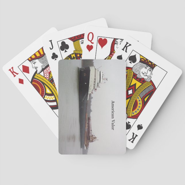American Valour playing cards (Back)