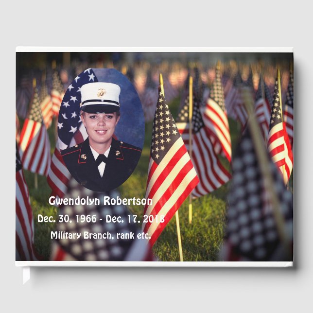  American Veteran Memorial Guest Book (Front)