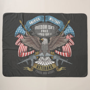 American Veteran Sherpa Blanket