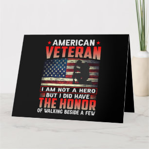 American Veteran The Honour 38 Card
