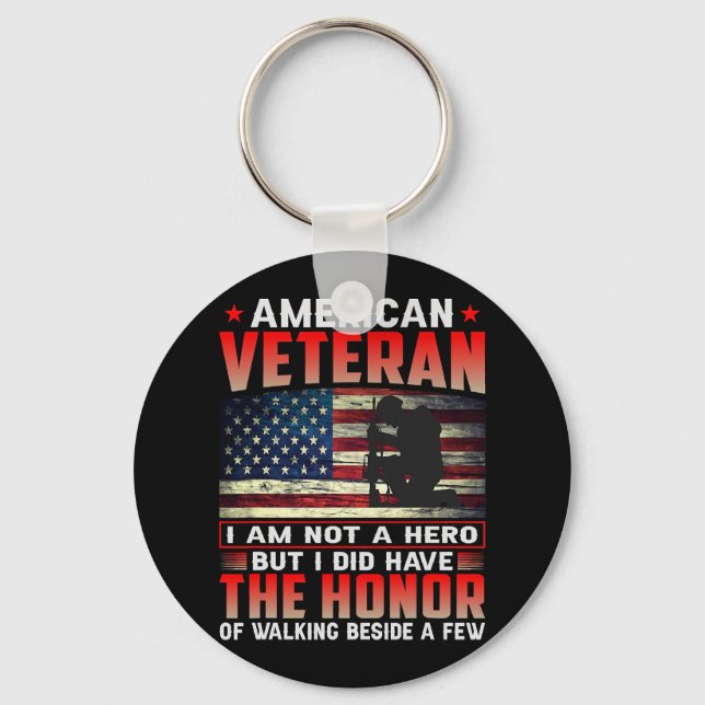 American Veteran The Honour 38 Keychain (Front)