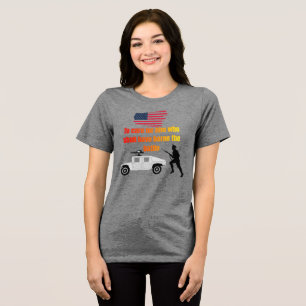 American veterans grey Tri-Blend shirt