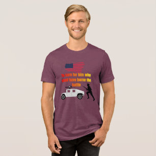 American veterans maroon Tri-Blend shirt