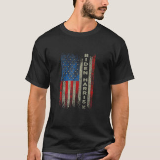 American Vintage Flag Biden Harris 2024 T Shirt