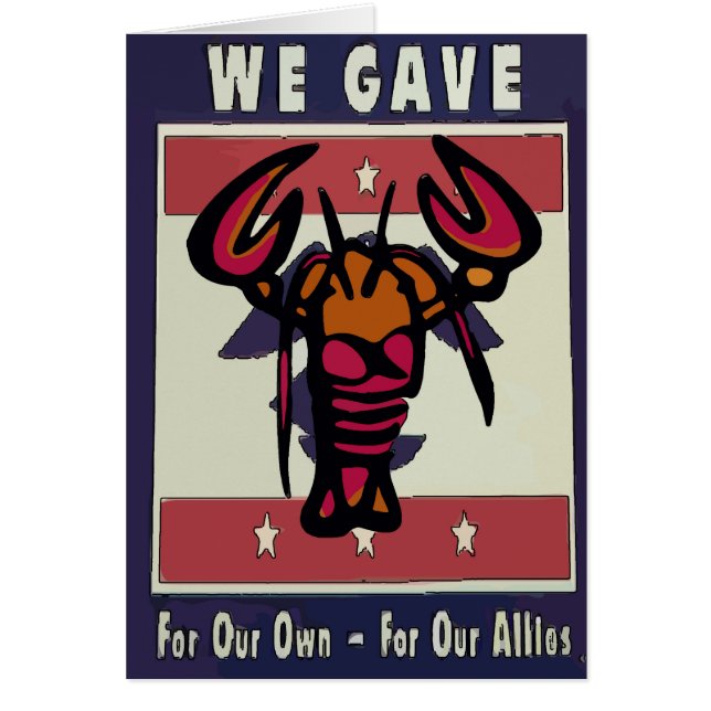 American  Vintage Lobster Crayfish (Front)