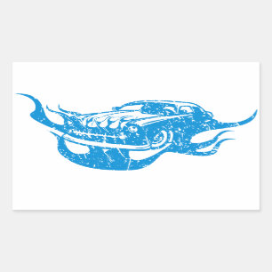 American Vintage Street Racing Car Sticker