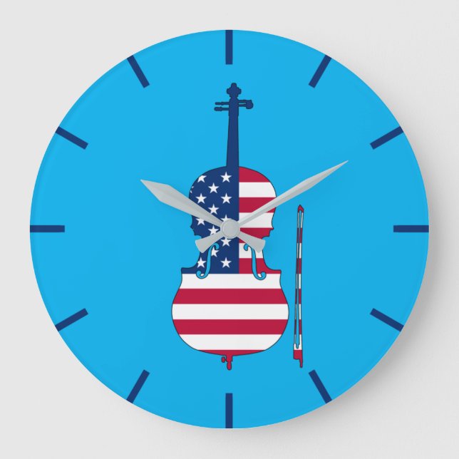 American Violin Large Clock (Front)