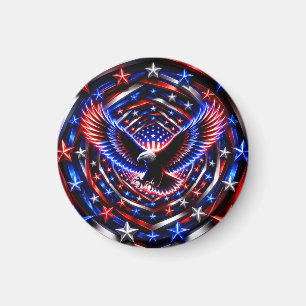 American Vision Spiral – Patriotic Eagle Optical I Magnet