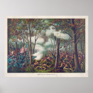 American War of 1812 Battle of Tippecanoe Poster