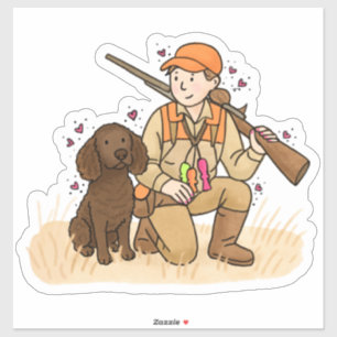 American Water Spaniel Car Decal