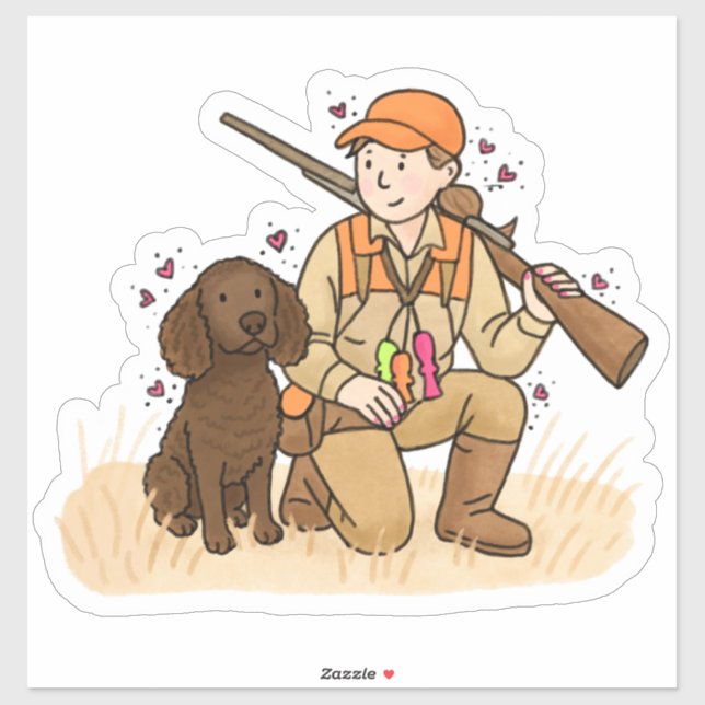 American Water Spaniel Car Decal (Sheet)