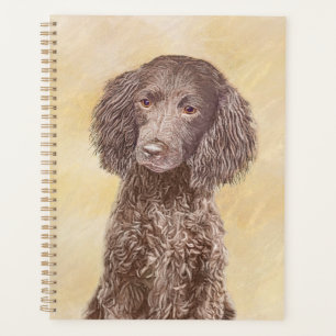 American Water Spaniel Painting - Original Dog Art Planner
