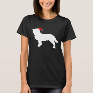 American Water Spaniel Wearing Santa Hat Christmas T-Shirt