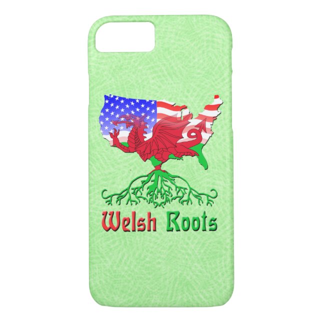 American Welsh Roots Cell Phone Case (Back)