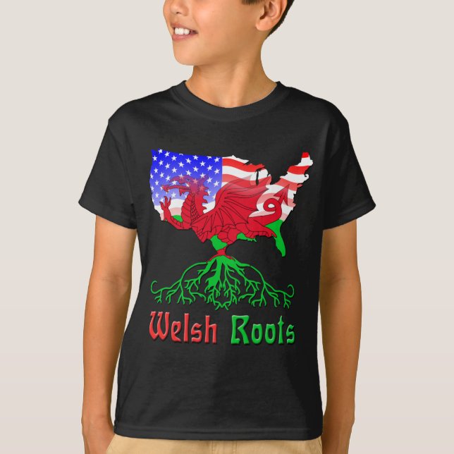American Welsh Roots T-Shirt (Front)