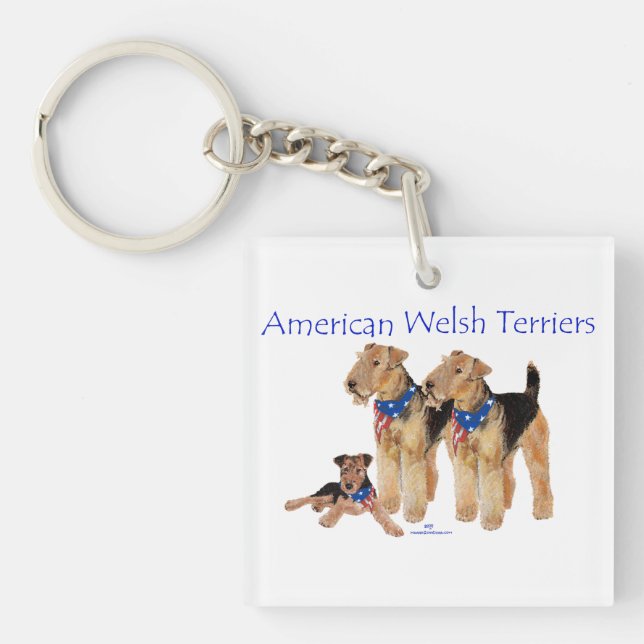 American Welsh Terriers Keychain (Front)
