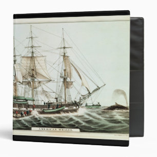 American Whaler, engraved by Nathaniel Currier Binder