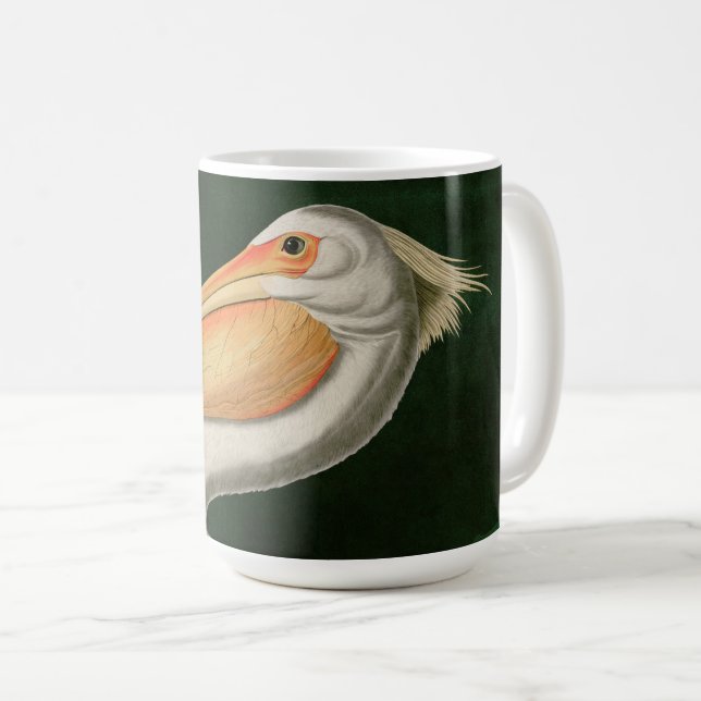 American White Pelican Birds of America Audubon Coffee Mug (Front Right)