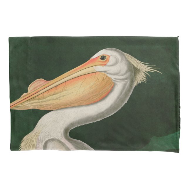 American White Pelican Birds of America Audubon Pillowcase (Front)