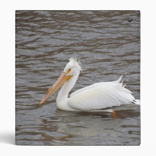 American White Pelican In Breeding Condition Binder
