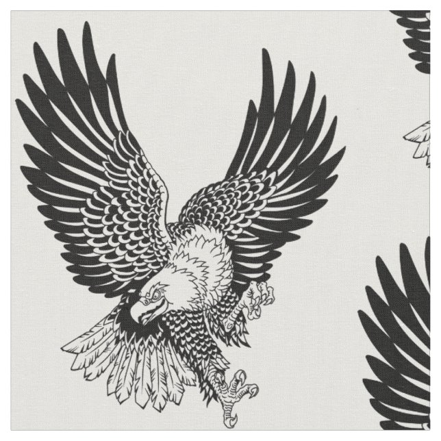 American whitehead bald eagle in the flight fabric (Close Up)