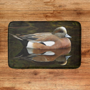 American Wigeon Duck on Pond Bath Mat