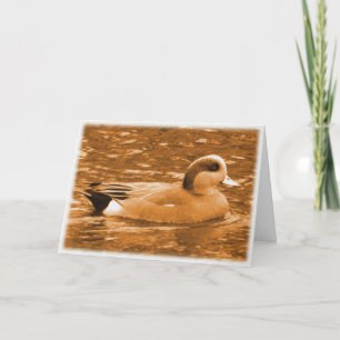 American Wigeon Thank You for Helping Card
