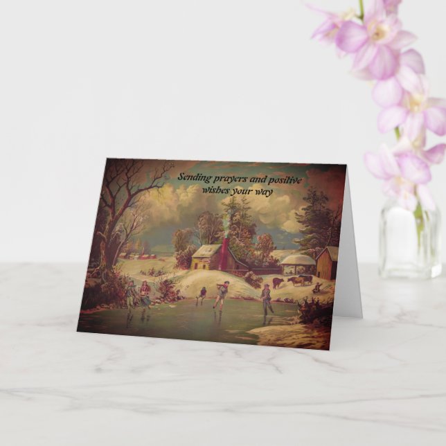 American Winter Life  Card (Orchid)
