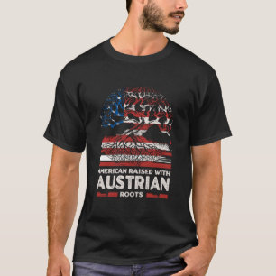 American with Austrian Roots Patriotic Austria T-Shirt