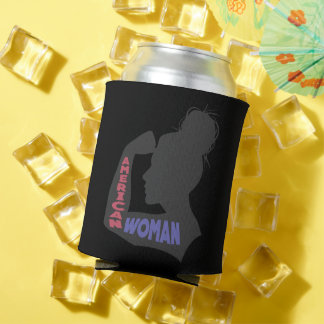 American Woman dark grey Can Cooler