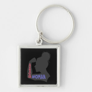 American Woman dark grey Keychain