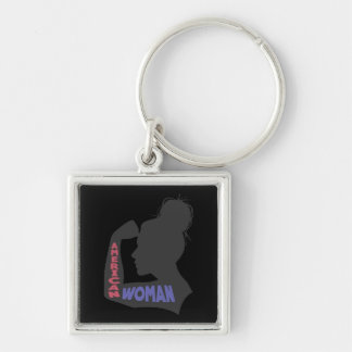 American Woman dark grey Keychain