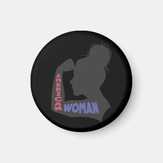 American Woman dark grey Magnet
