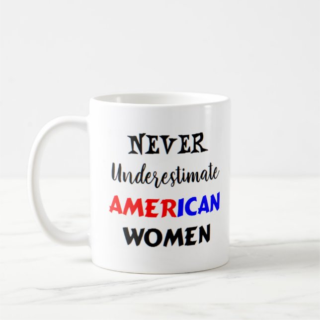 american women coffee mug (Left)