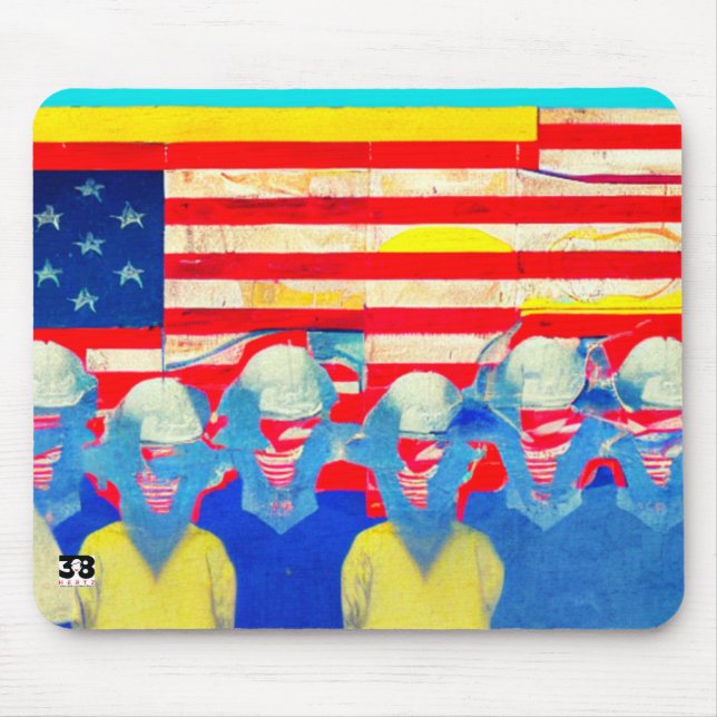 American Worker Mouse Pad (Front)